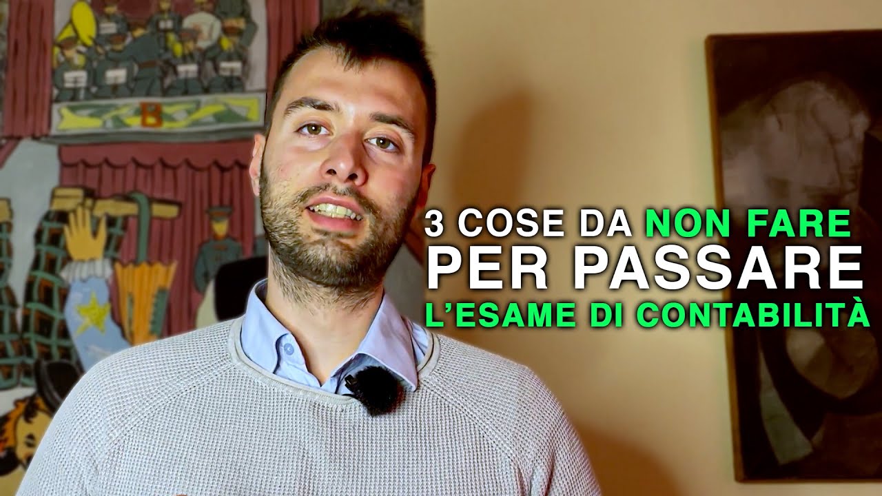 3 cose da (NON) fare per passare l'esame da Dottore Commercialista.!