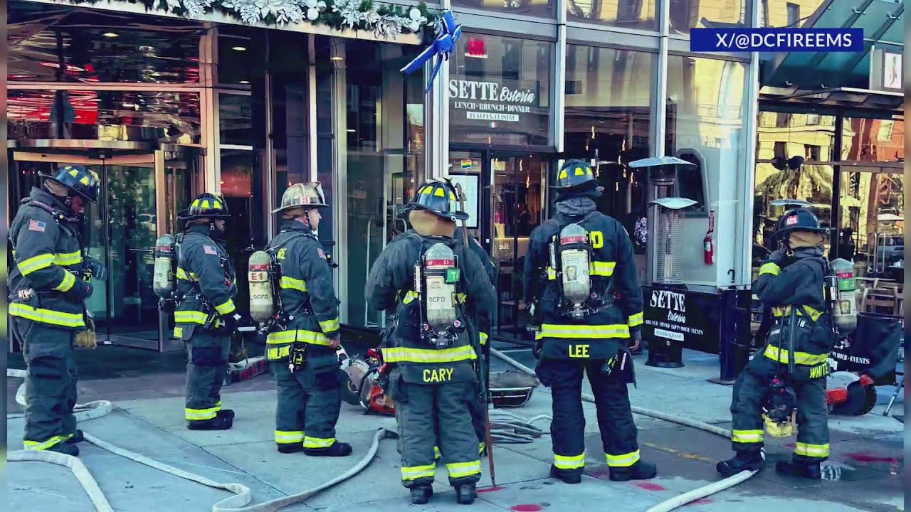 Crews battle fire at Dupont Circle restaurant