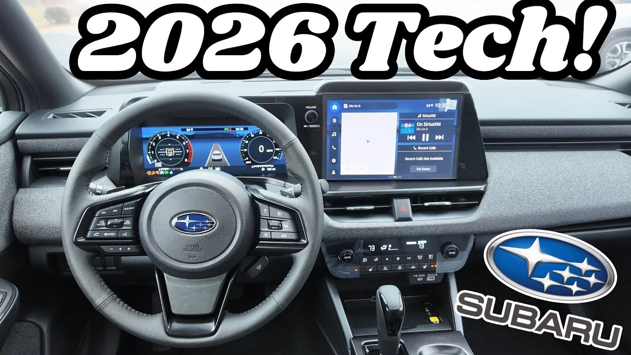 Мультимедийная система Subaru Outback 2026 года полностью обновлена!