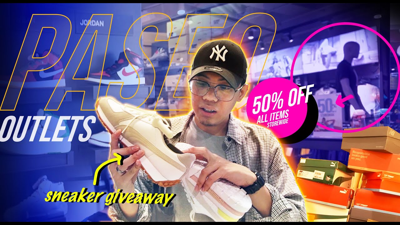 🔥IPAMIGAY ko to!! 50% OFF ALL ITEMS sa Paseo Outlets Mall + Shoe Giveaway
