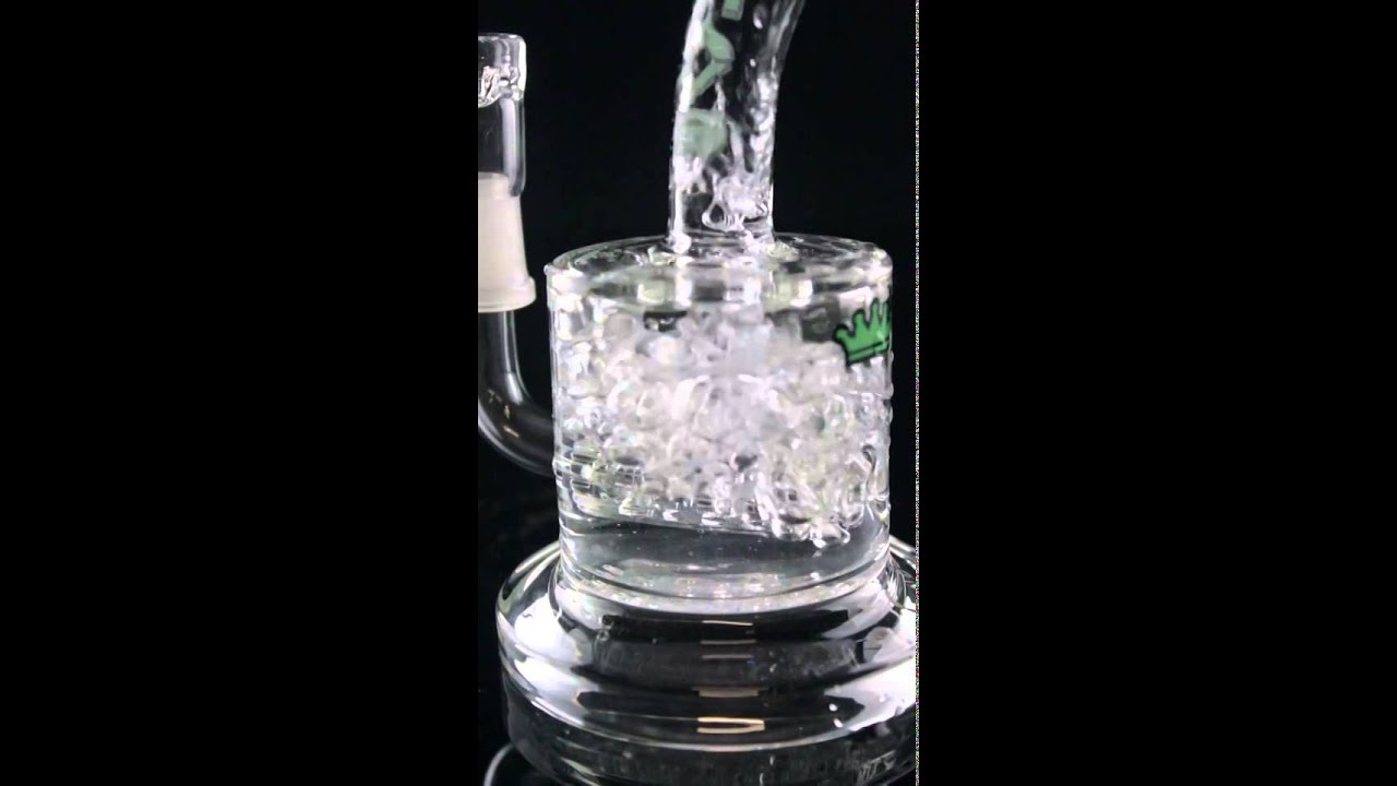 Krave Glass Gridded Inline Matrix Perc Bubbler