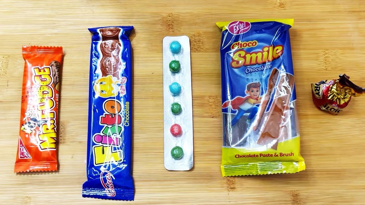 Unwrapping and unboxing Pakistani chocolates and candy with relaxing ASMR sounds