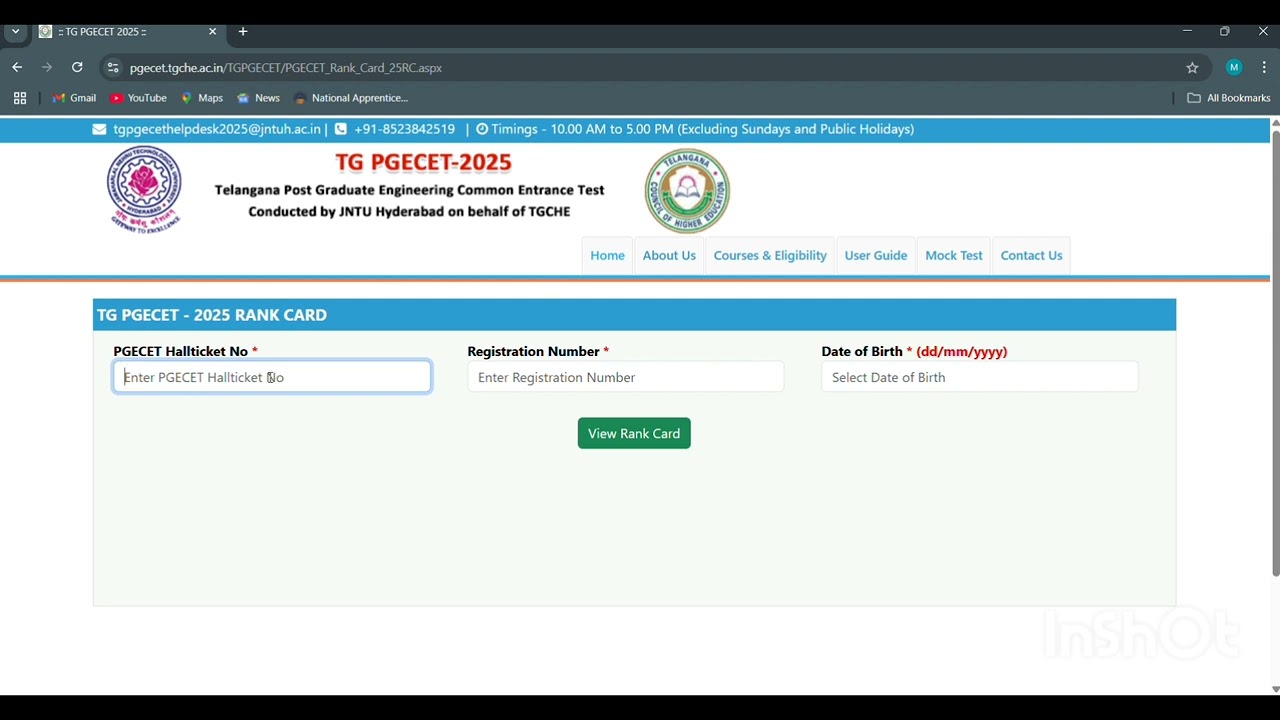 TGPGECET 2025 Results out || EE || results