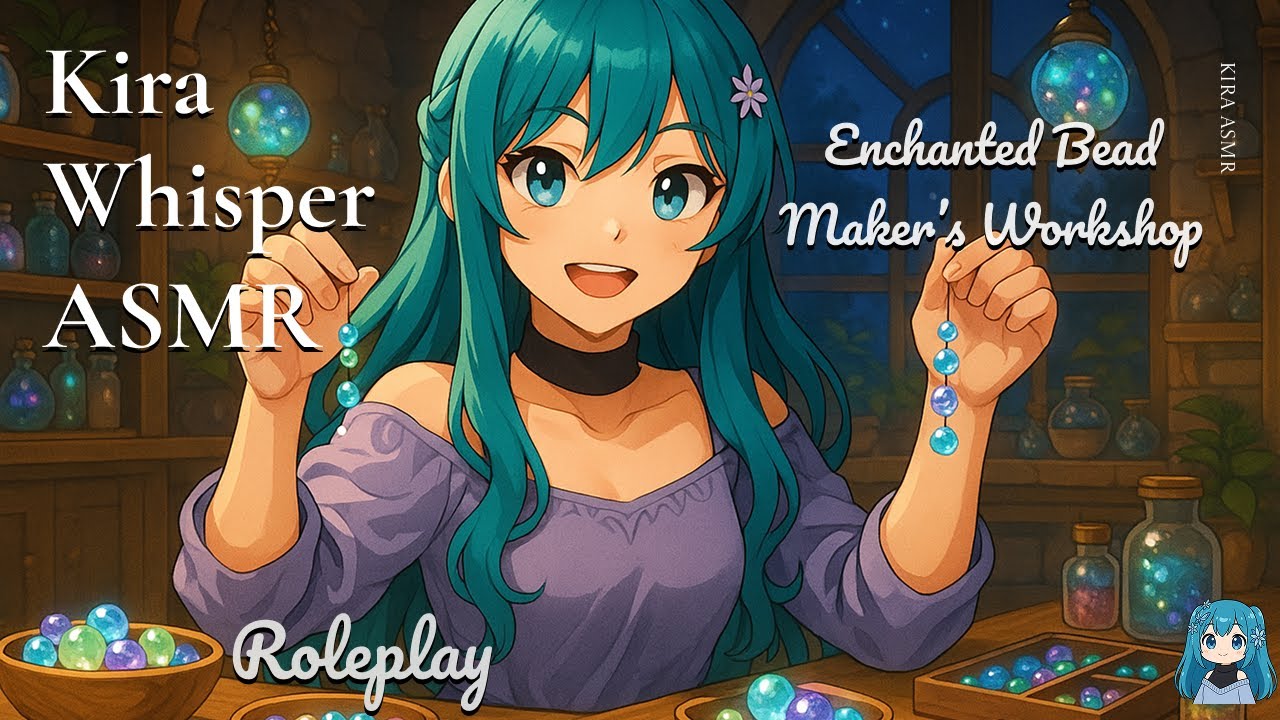 [ASMR] Enchanted Bead Maker’s Workshop 🔮✨ Water Beads, Tapping & Magical Crafting Sounds