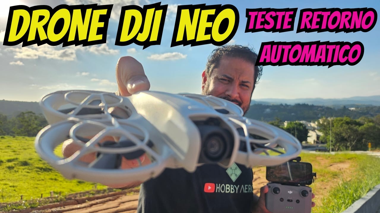 Drone Dji Neo teste de Retorno Automático qualidade de imagem grava em 4k será que é bom 