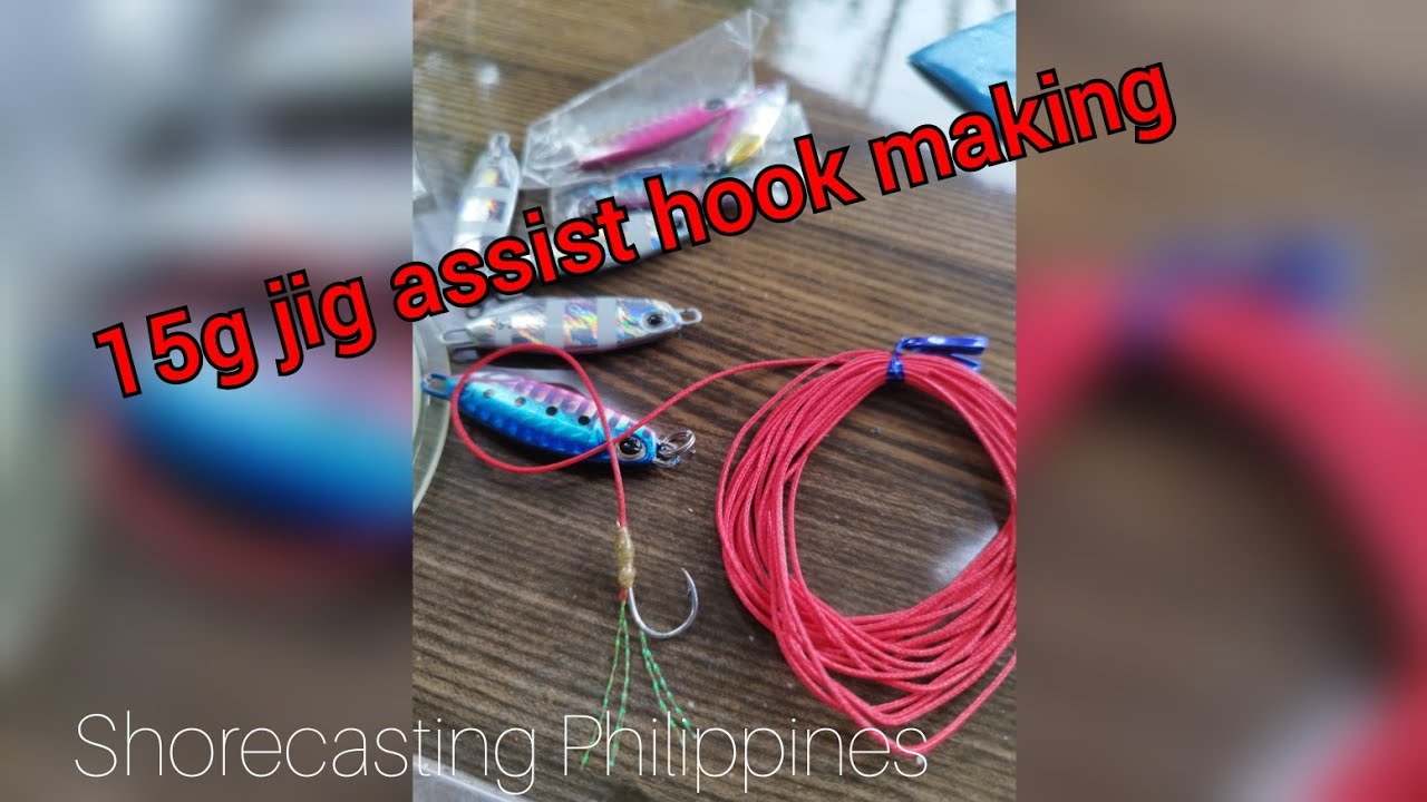 How to make Assist Hook for 15g Jig without a vise tool || Shorecasting Philippines