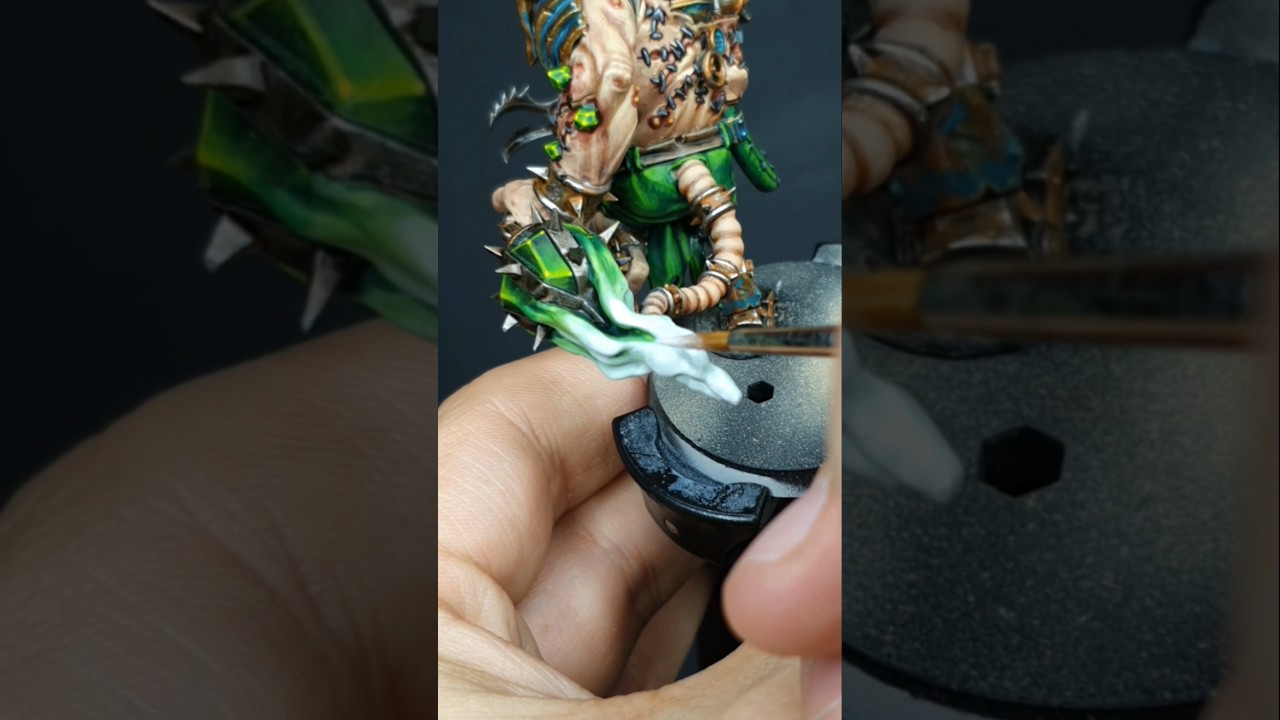 Warpstone Yes-Yes! How to paint warpstone for Skaven! #miniaturepainting #warhammeraos #warhammer