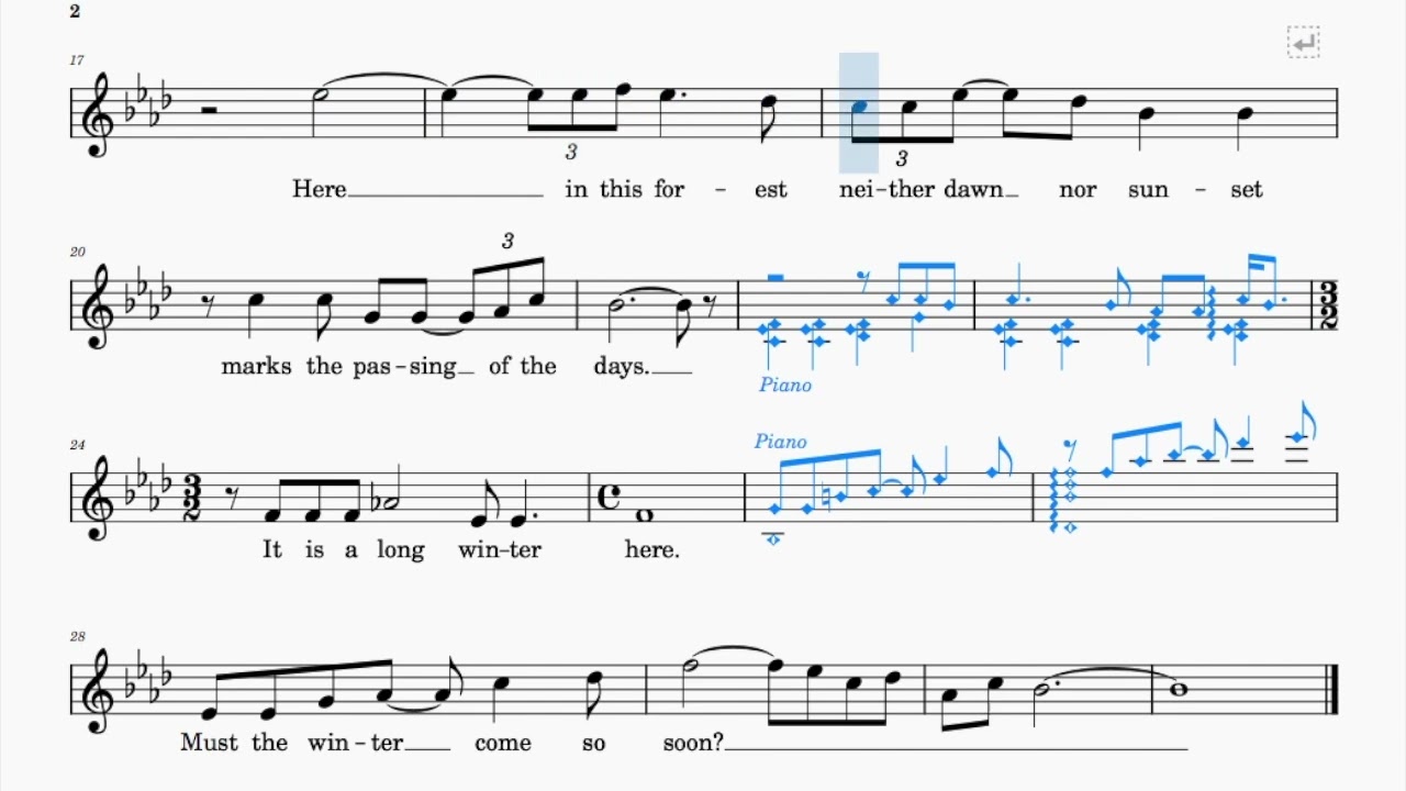 Must The Winter Come So Soon? (Barber) | Trinity Grade 8 | Group A(i) | 72 bpm | Sing-Along