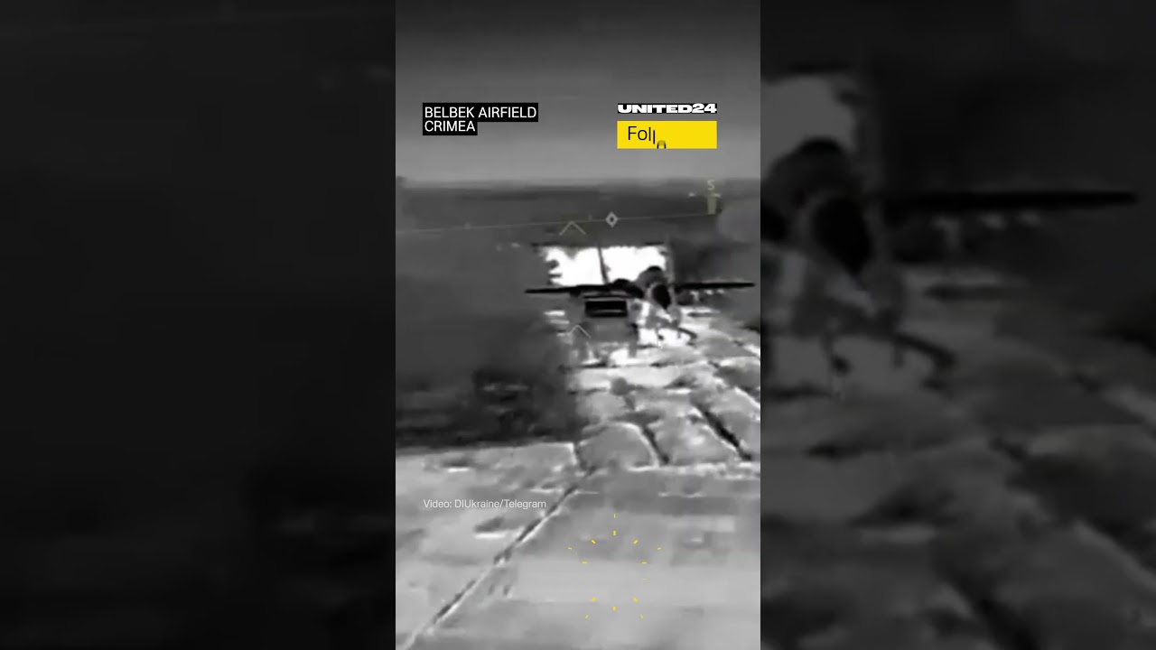 Ukrainian Drone Strike Destroyed Russian MiG-29 Jet in Crimea #warinukraine