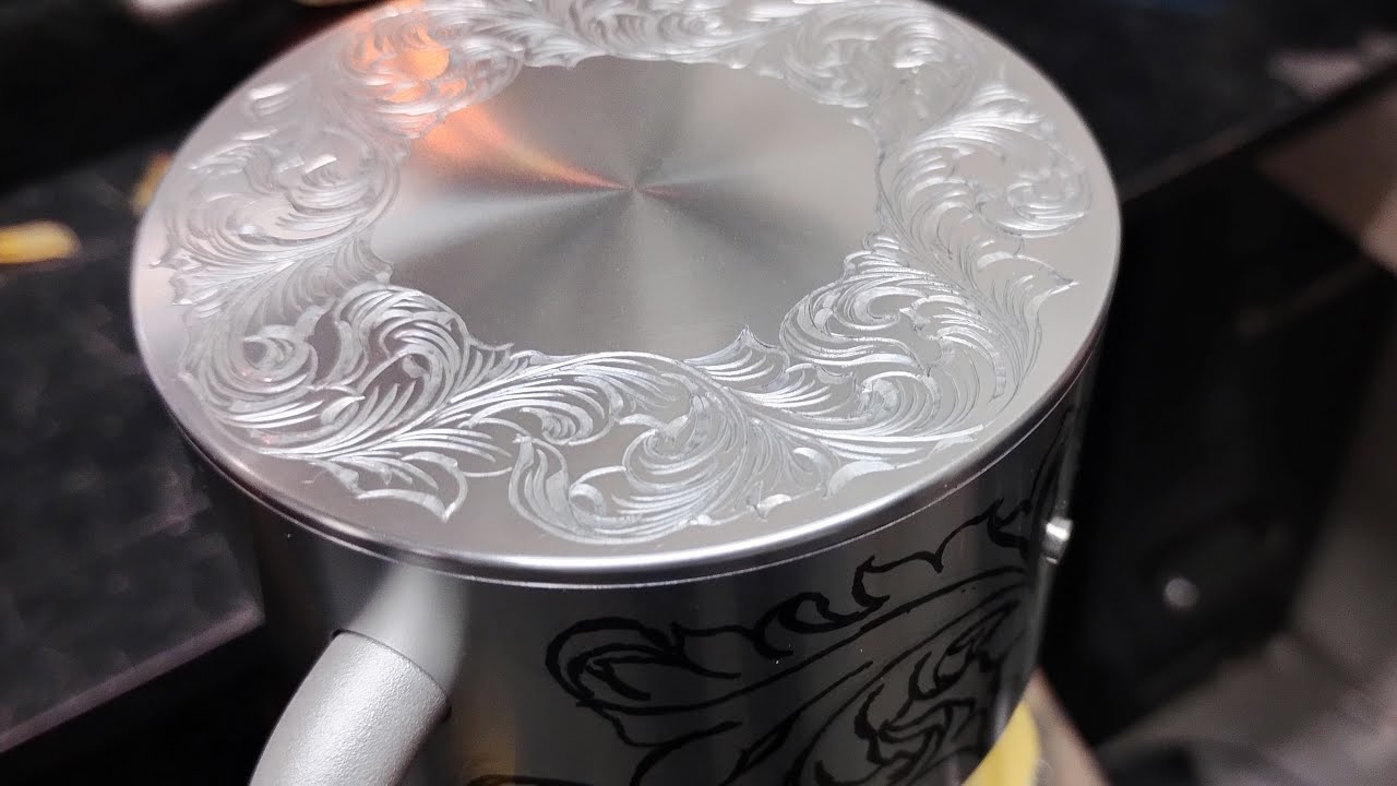 CanonアルボスLightスピーカーをエングレービングカスタムフィレンツェ彫りしていきます！〜彫金工房Falò-orafe〜