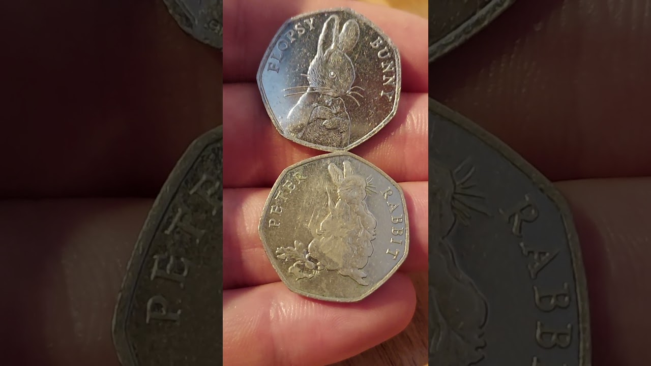 RAREST BEATRIX POTTER 50P COINS