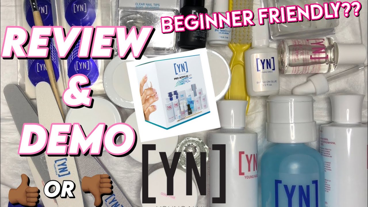 Young nails core acrylic kit| like it or leave it|Beginner Nail Journey|unboxing