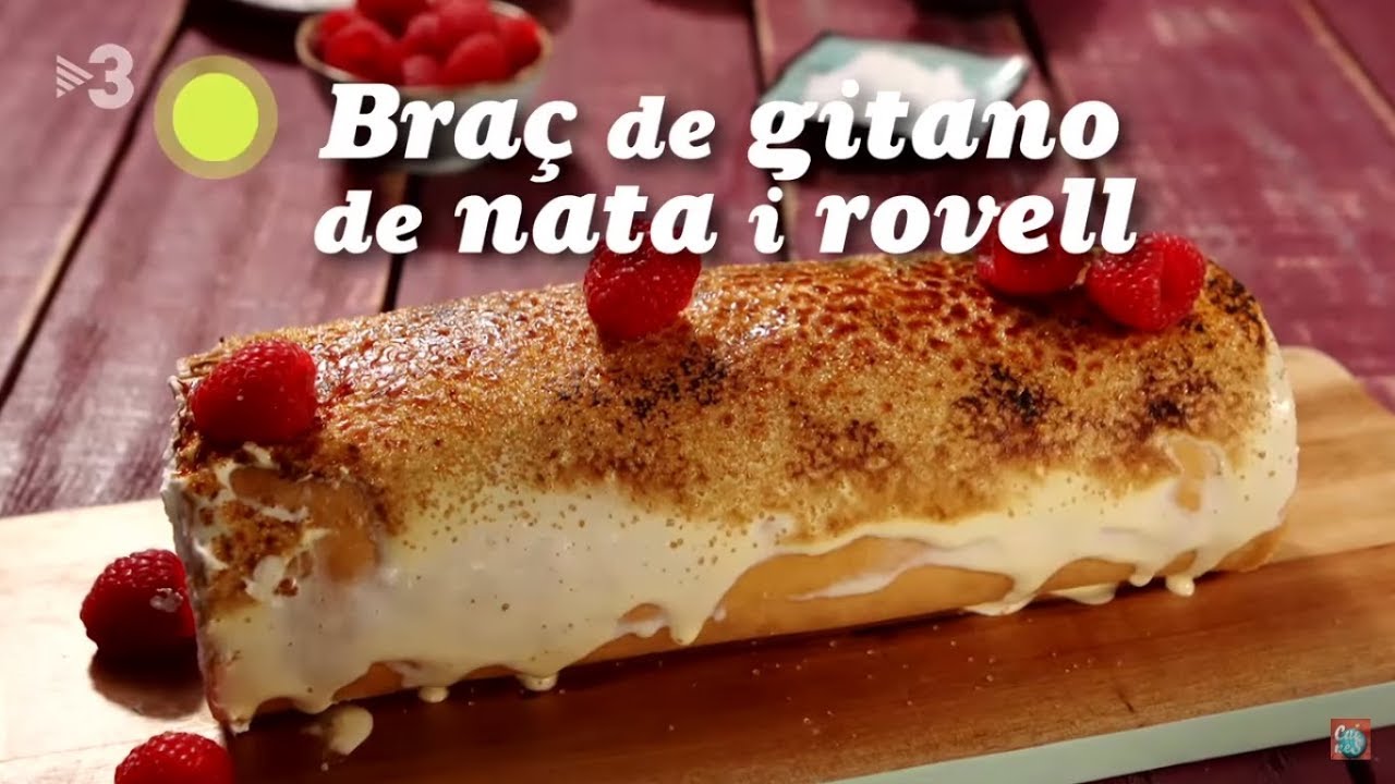 Braç de gitano de nata i rovell