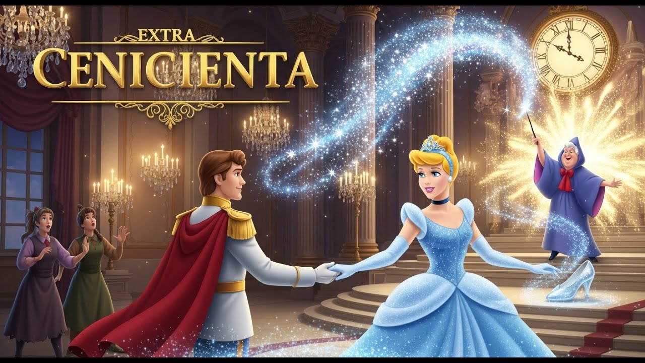 Cenicienta | Zapatilla de Cristal y Hada Madrina | Cuento de Hadas Animado