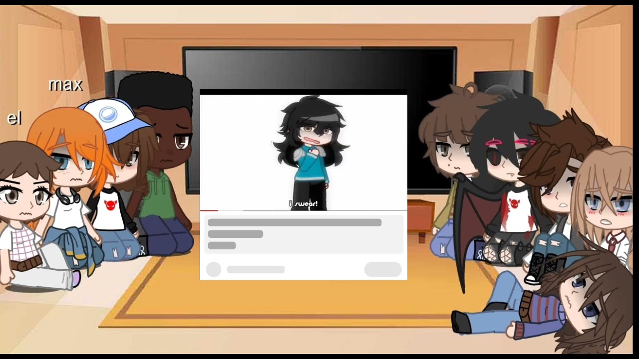 Strangers Things react to Mike Angst (trans)