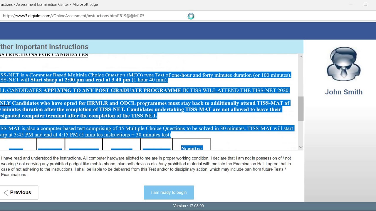 Review of TISSNET Official Mock demo by TISS Mumbai