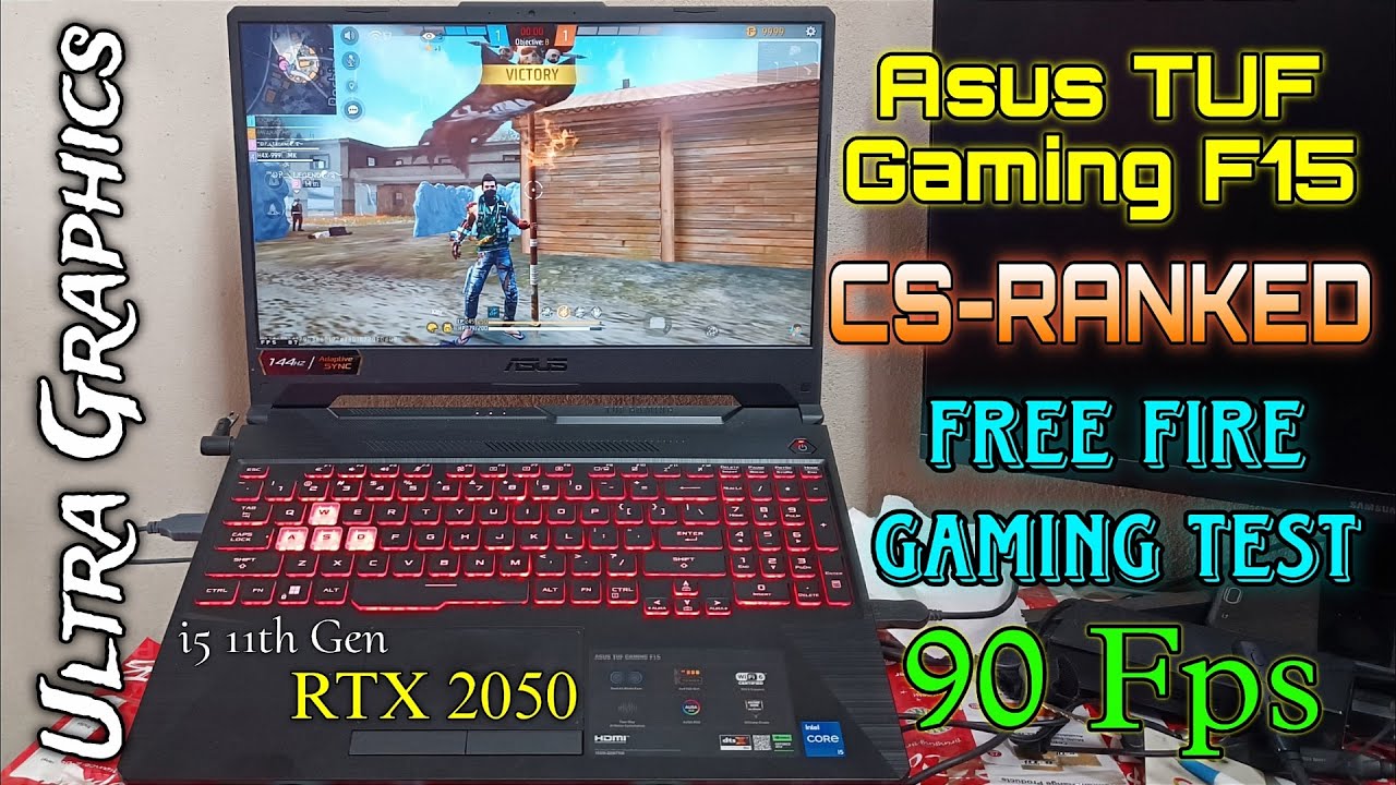 Asus TUF F15 i5 11-го поколения RtX 2050 игровой тест Free Fire🔥Высокая графика🌲 56K НОУТБУК 😍