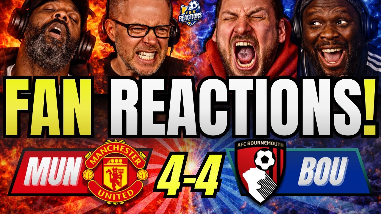 MAN UNITED FANS CRAZY REACTION TO MAN UNITED 4-4 BOURNEMOUTH | PREMIER LEAGUE FAN REACTIONS