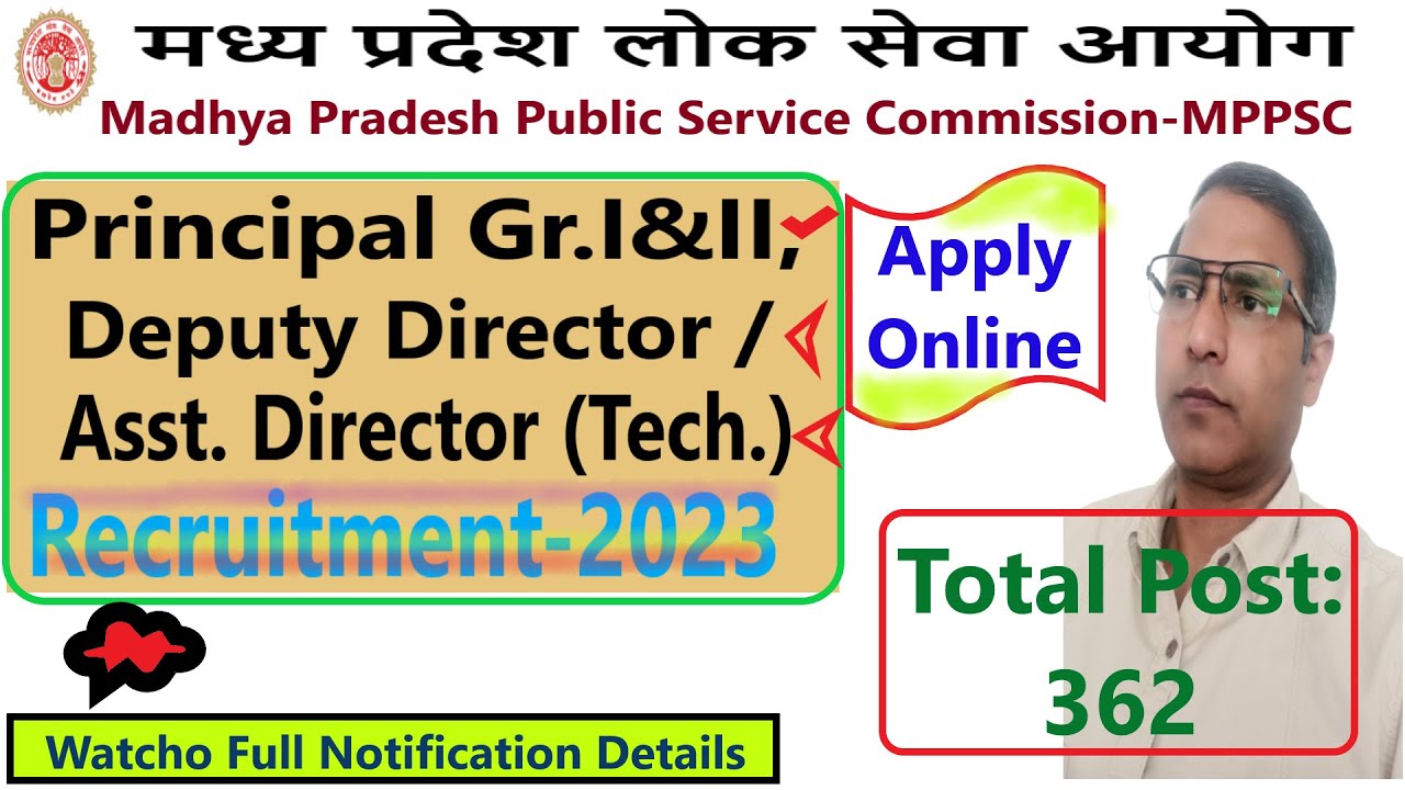 रोजगार समाचार: MPPSC Principal/ Assistant and Deputy Director New Vacancy 2023 | MPPSC Vacancy 2023