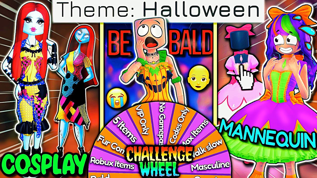 A WHEEL Picks My CHALLENGE With HALLOWEEN THEMES *Only* In Dress To Impress! | ROBLOX