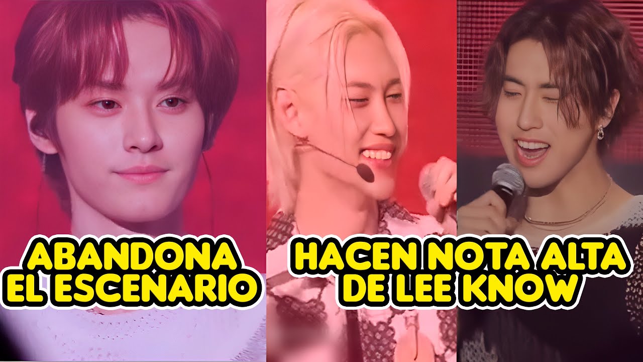 LEE KNOW ABANDONA EL ESCENARIO Y FELIX Y HAN INTENTAN HACER LA NOTA ALTA DEL IDOL EN 