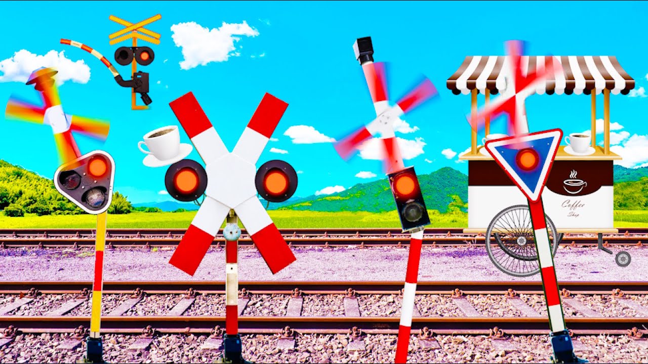 Railroad Crossing That Wakes Up Sleepiness With Coffee 😂 (Plankorsning)