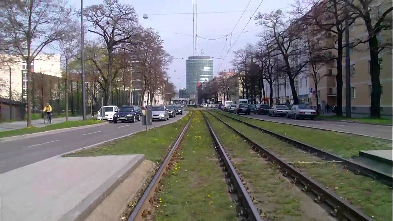 Tram 17 in München Teil 2 (R 2.2 Wagen)