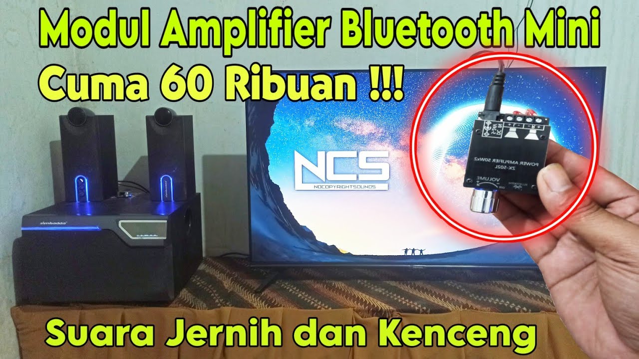 Pemasangan dan Review Modul Amplifier Bluetooth Mini 60 Ribuan Wuzhi Audio ZK-502L