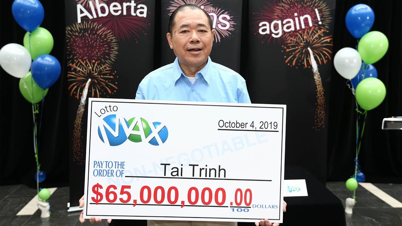 Calgarian celebrates $65M lotto win