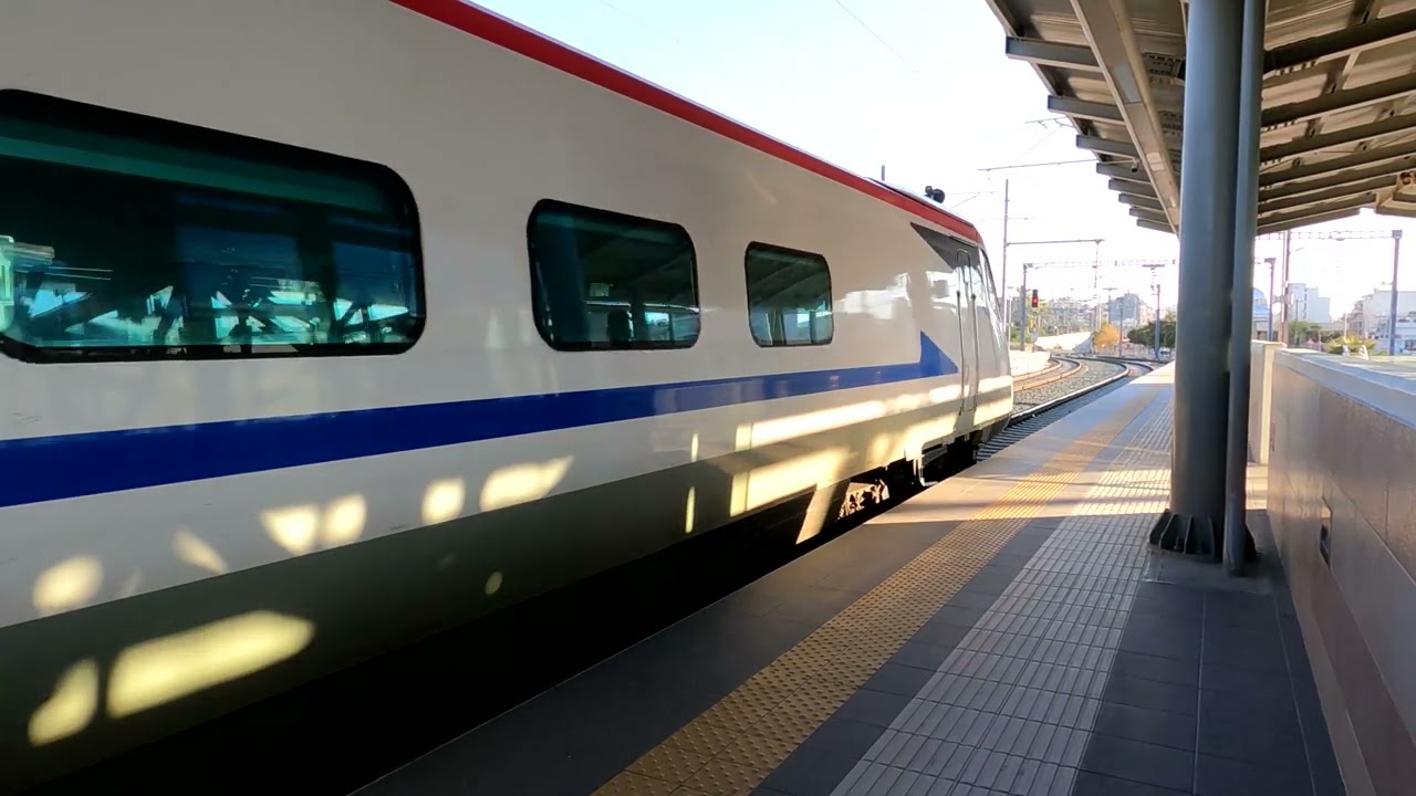 (4K) Hellenic Train arrival and departure in Athens Central station (in memory)