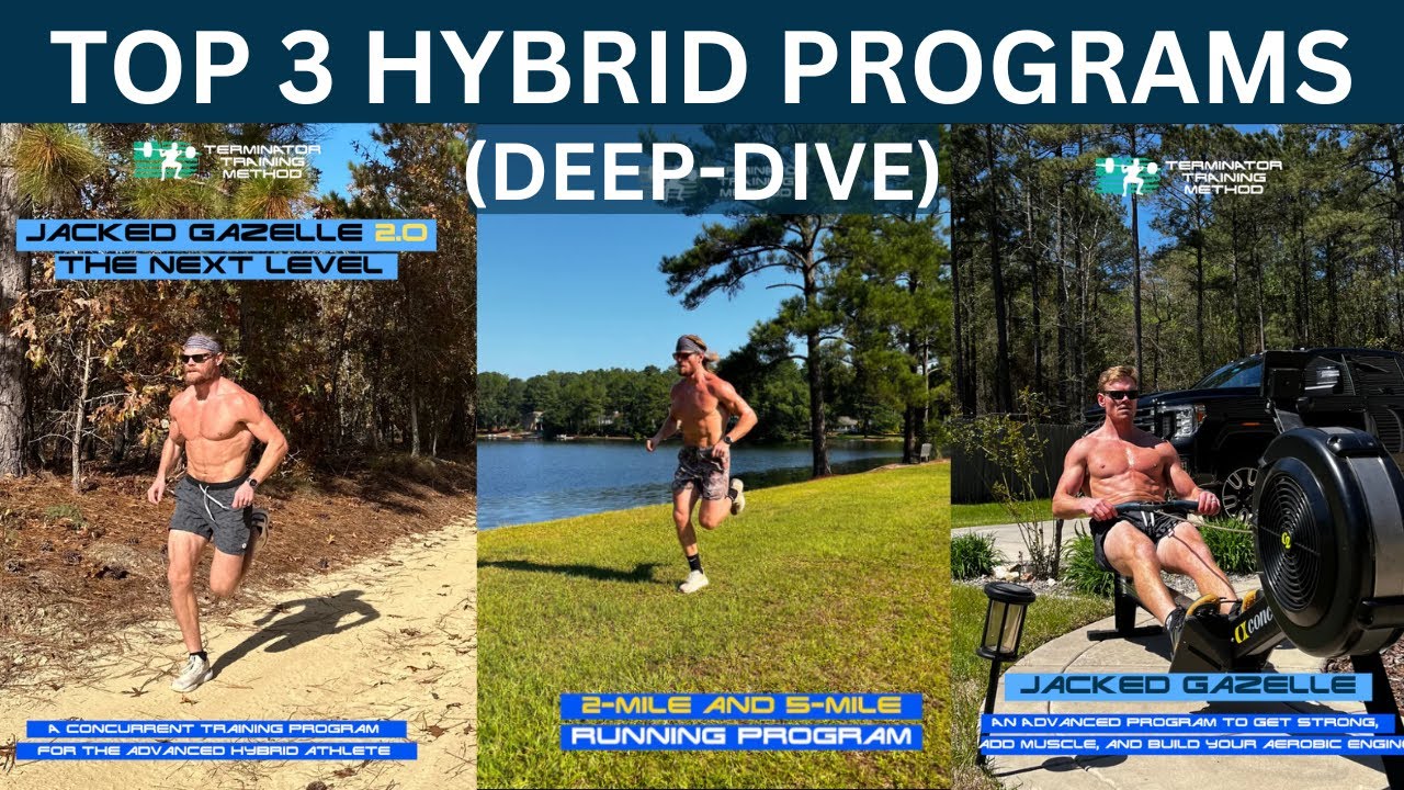 Programs To Get Strong, Jacked, & Fast: Breakdown Of My Top 3 Hybrid Training Templates