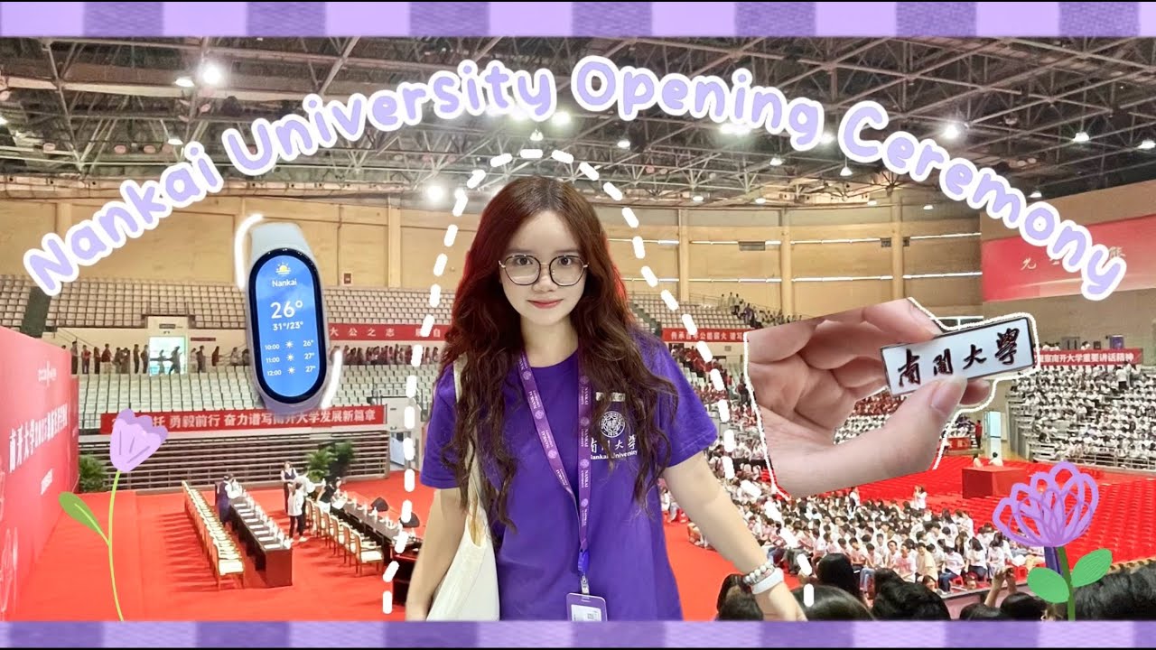 lễ khai giảng đại học Nam Khai(｡˃ ᵕ ˂ )khung cảnh mình chỉ được thấy trên mạng đã ở trước mắt mình💜!