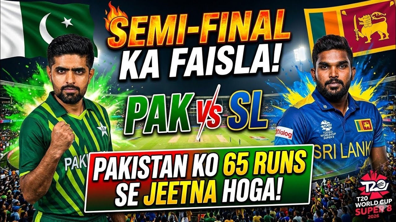 Pakistan vs Sri Lanka | Super 8 - T20 World Cup 2026 | Semi-Final Qualification Scenario! 🏏