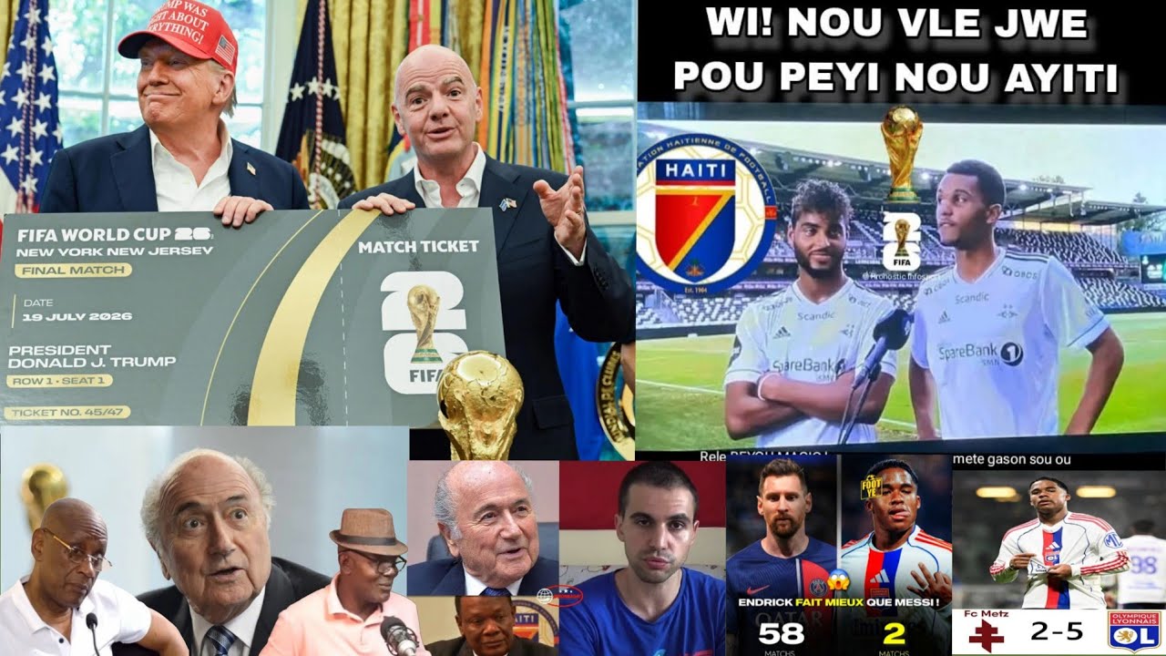 Danje Pou mondyal la anpil peyi deja di yo Pap Ale usa/ansyen prezidan FIFA plizyè vle  jwe Haití 