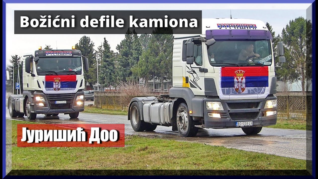 Božićna vožnja - defile kamiona kroz Mačvu 2024