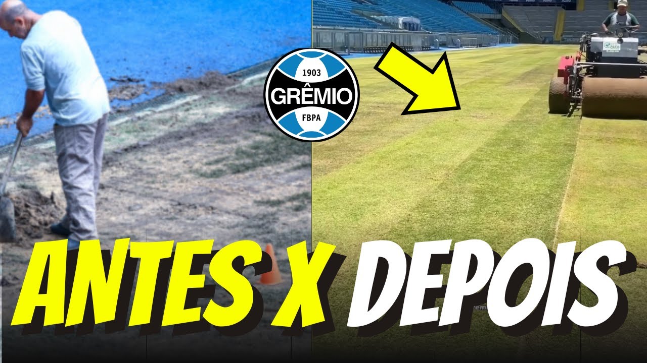 💥😱 Mais de R$2 MILHÕES! Veja COMO ESTÁ FICANDO o NOVO GRAMADO da Arena!