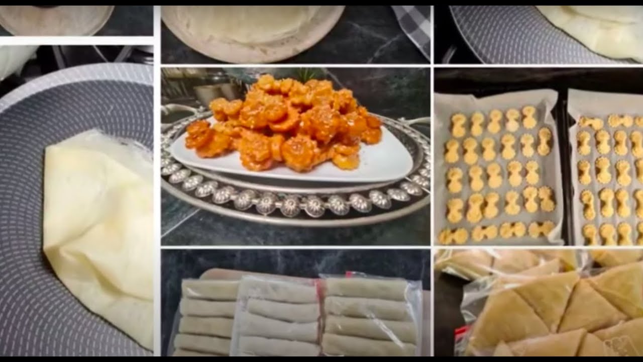 recette dioule avec 2 farces différentes  et moassalat ramadan au miel