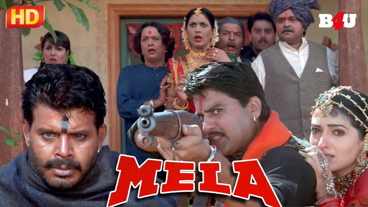 यहीं से शुरू हुआ गुज्जर का चंदनपुर में आतंक - Mela (Uncut Part -1) - Aamir Khan - Twinkle Khanna