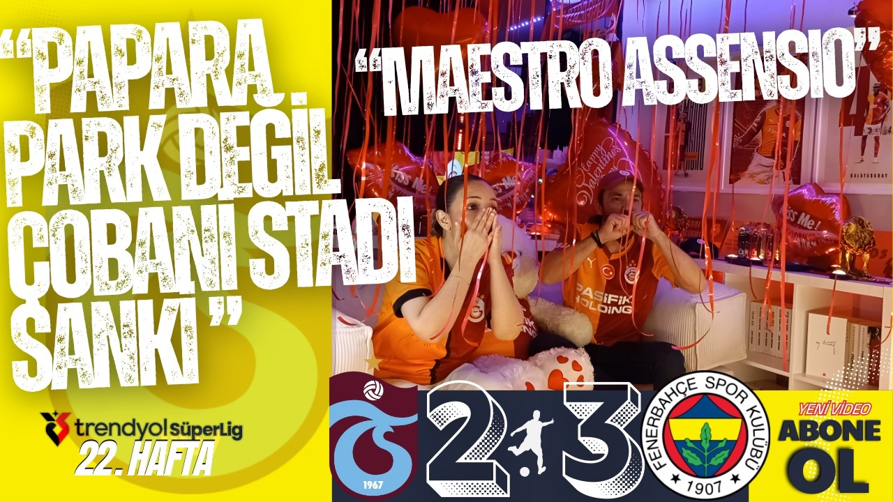 FANATİK GALATASARAYLI ÇİFT DEV DERBİYİ İZLERSE! FENERBAHÇE 3-2 TRABZONSPOR #fenerbahçe #tepki