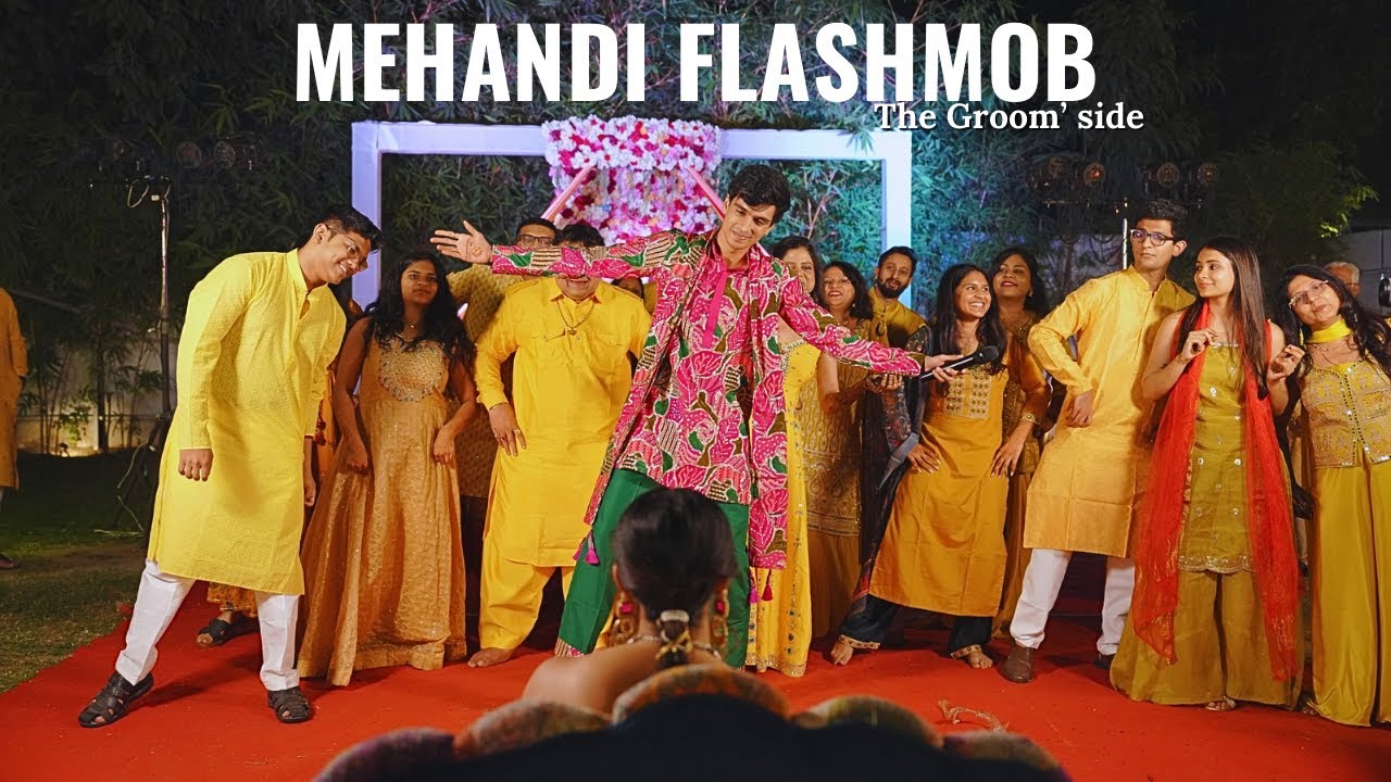 Mehendi Flashmob from the GROOM’s side!!! ✨ 