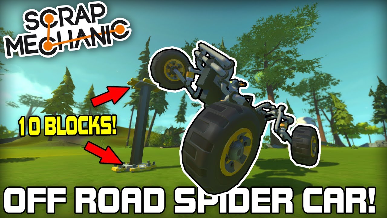 Insane Travel Off Road Pendulum Car Suspension! (Scrap Mechanic #173)
