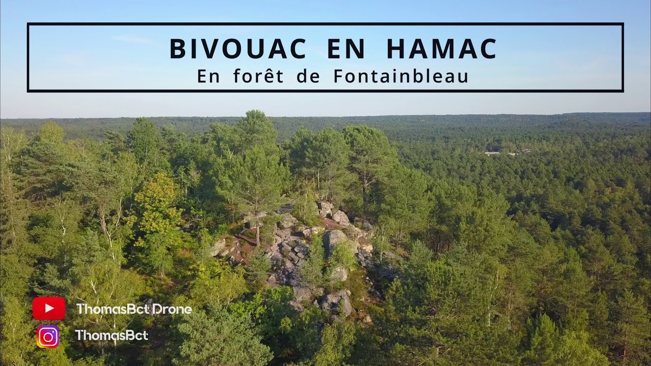 1 nuit en bivouac en hamac dans la forêt de Fontainebleau - Gopro 8 /  Dji Mavic Pro