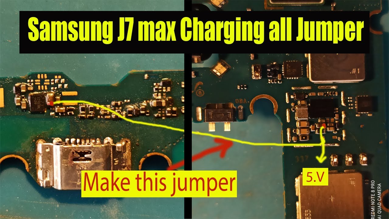 J7 Max charging problem | samsung j7 max charging problem solution | J7 max charging jumper
