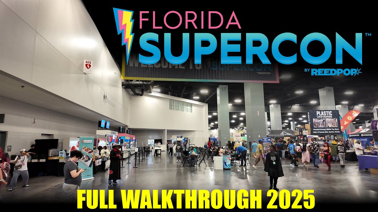 Florida Supercon 2025 Walking tour - Full walkthrough - Show Floor - 4K