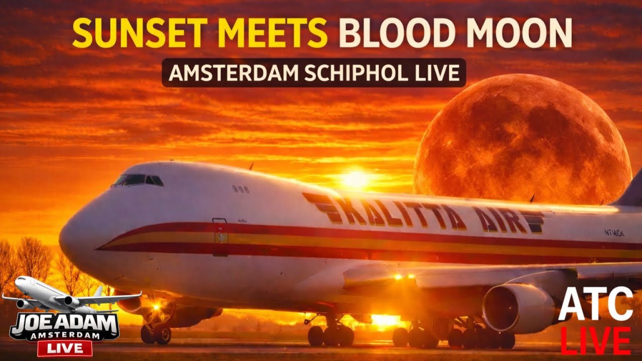 🔴 LIVE: Golden Hour Departures at Amsterdam Schiphol | 3/3/2026