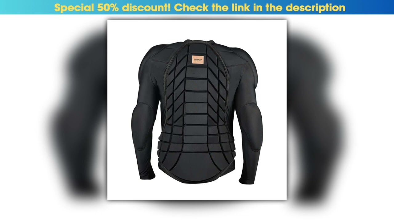 BEN KEN Ski Protective Ski Collision Clothing Inner Soft Armor Body Protective Clothing Suitable