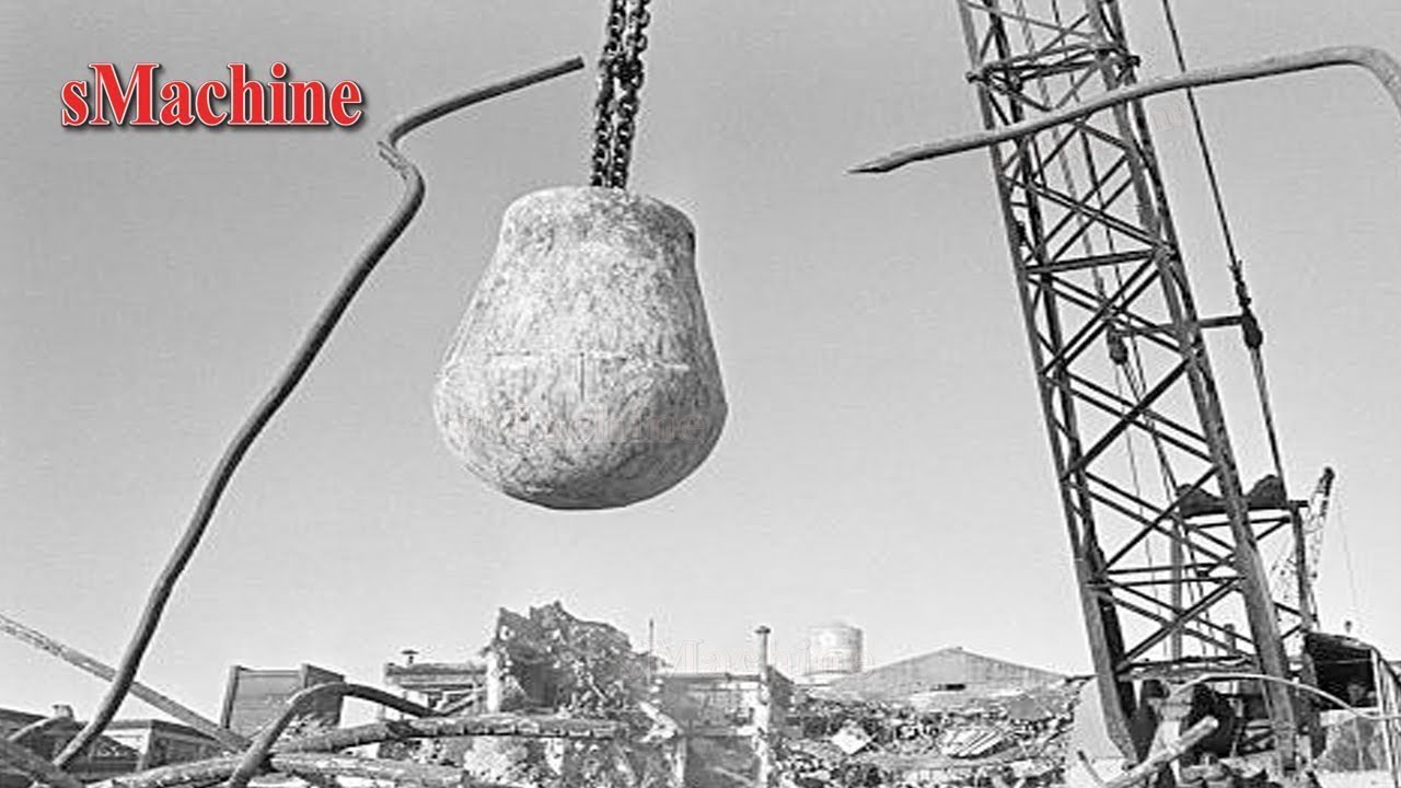 Fastest Building Demolished By Crane Wrecking Ball - Amazing Construction  Demolition Skill