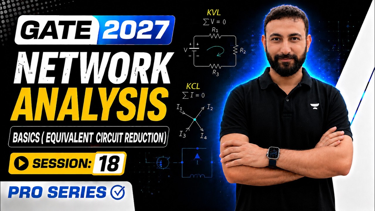 GATE 2027 Network Analysis basics | Equivalent Circuit Reduction | Pro Series Session 18| Aditya Sir