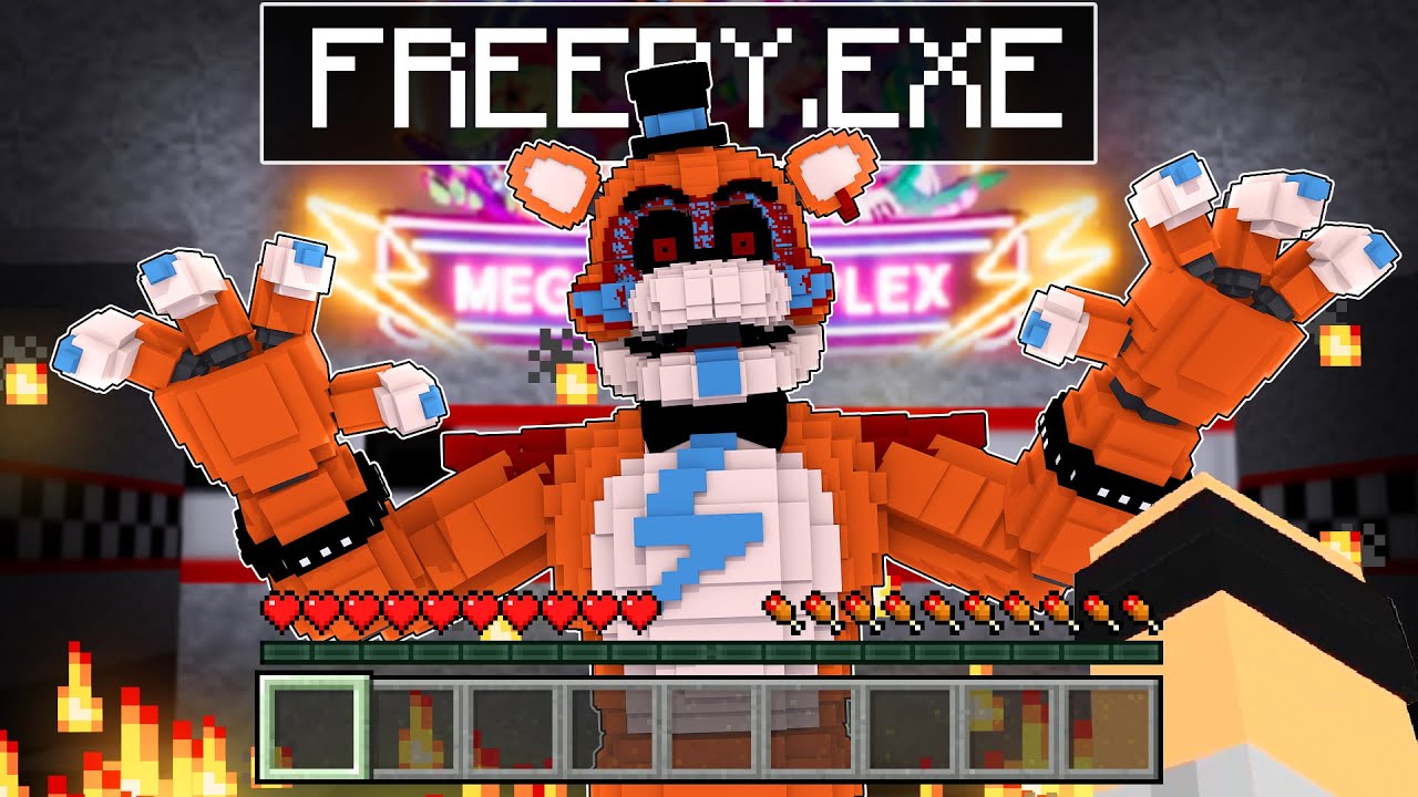 GLAMROCK FREEDY.EXE ENTROU no MINECRAFT ‹‹ P3DRU ››