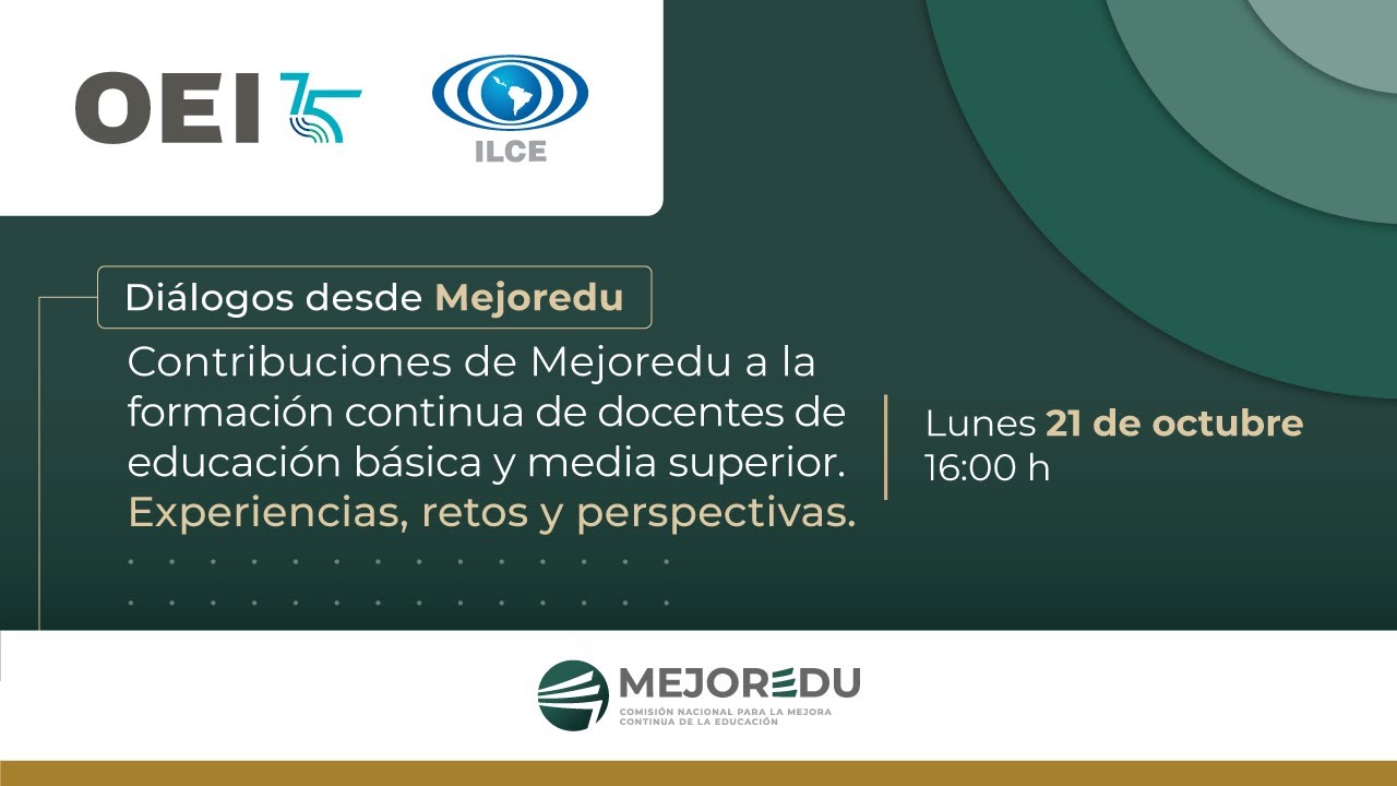 Contribuciones de Mejoredu a la formación continua de docentes de EB y EMS / Diálogos desde Mejoredu
